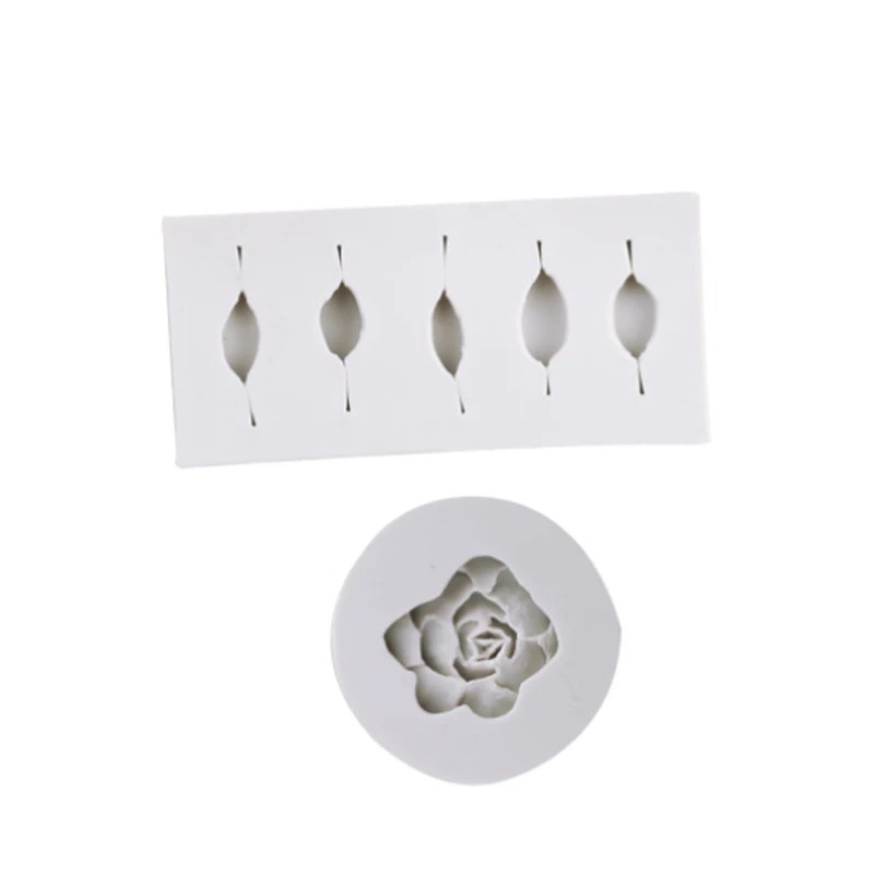 Силиконовая форма для суккулентов Украшение Тортов из помадки искусственные