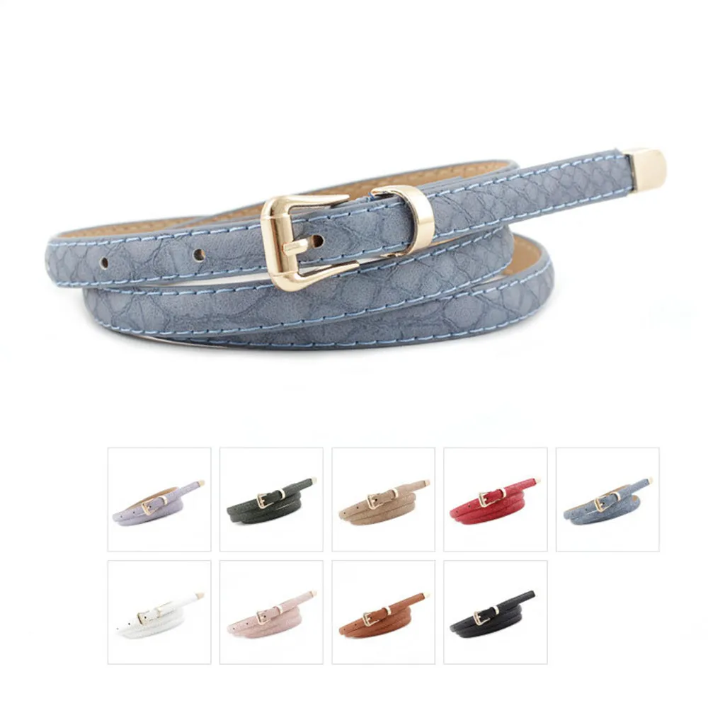 

Fashion Thin Snake Belt For Women White Red Ladies Dress Jeans Belts High Quality Wild Girls Waist Belt Strap High Quality