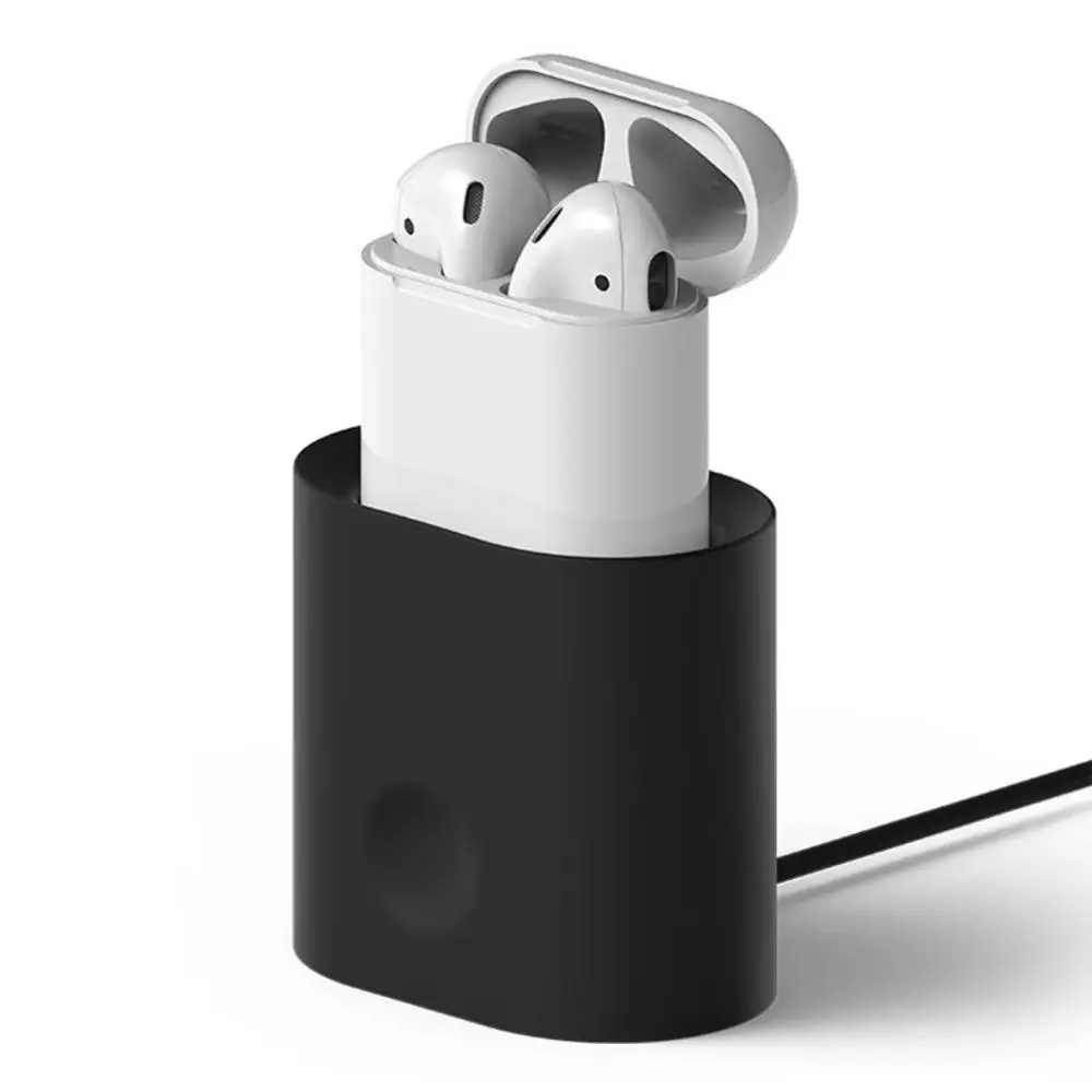 Мягкая силиконовая настольная зарядная станция для гарнитура AirPods док Держатель