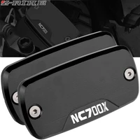 motorcycle accessories for nc700x cnc aluminum front brake reservoir fluid tank cover oil cap for honda nc700 x nc700x all year