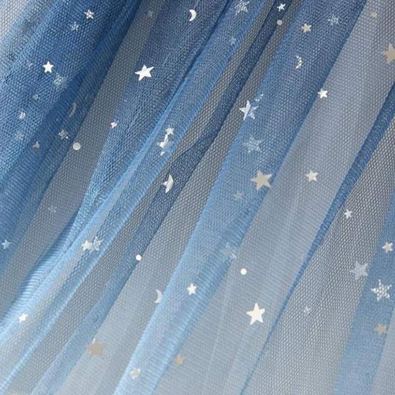 Длинная женская юбка из тюля 2019 весна лето расшитая блестками Звезда элегантная