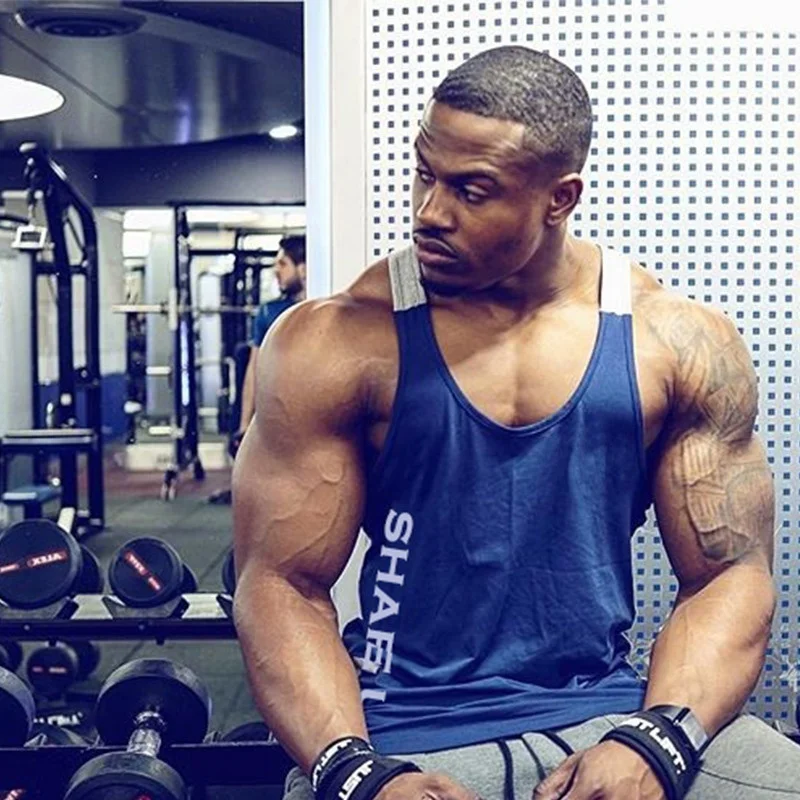 Мужская повседневная майка ZOGAA хлопковый жилет 4 цветов с круглым вырезом и