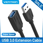 Vention USB 3,0 Удлинительный Кабель USB 2,0 кабель USB для передачи данных для Smart TV PS4 Xbox One PC USB 3,0 Удлинительный кабель