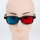 Черная оправа, красные, синие 3D очки, черная оправа для объемных анаглифан, ТВ, фильмов, DVD, игр, видео, модные велосипедные солнцезащитные очки, оборудование