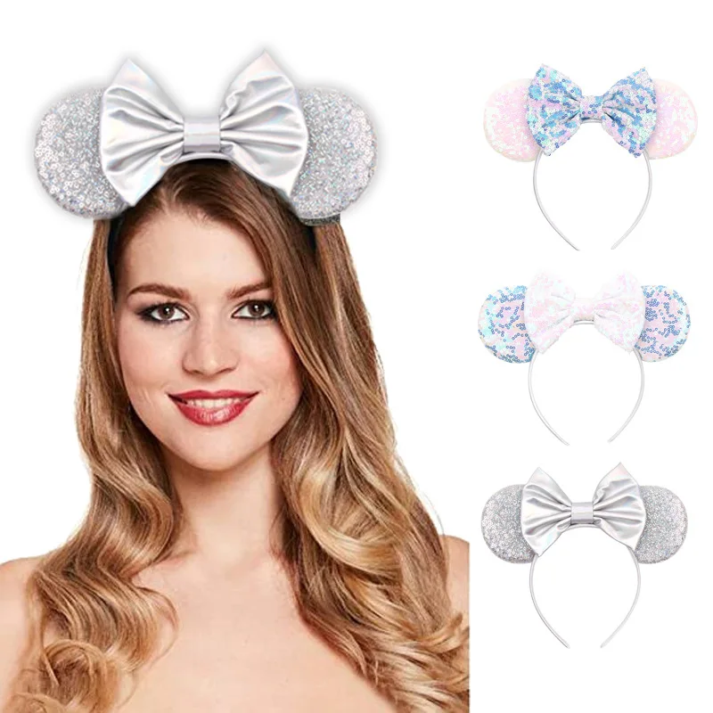 

Женская повязка на голову с ушками мыши