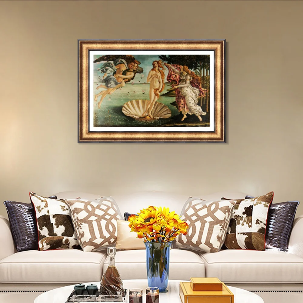 Рождение Венеры Сандро Боттичелли живопись холст искусство печать плакат