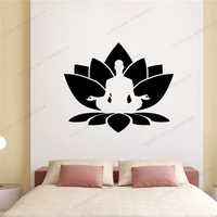 buddha art removable vinyl wall sticker waterproof decor for living room bedroom removable decals cx621
