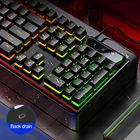 Механическая клавиатура V4, модная Проводная игровая USB клавиатура со светодиодной подсветкой RGB для игрового ноутбука, ПК, русская, английская, синяя, красная клавиатура с переключателем