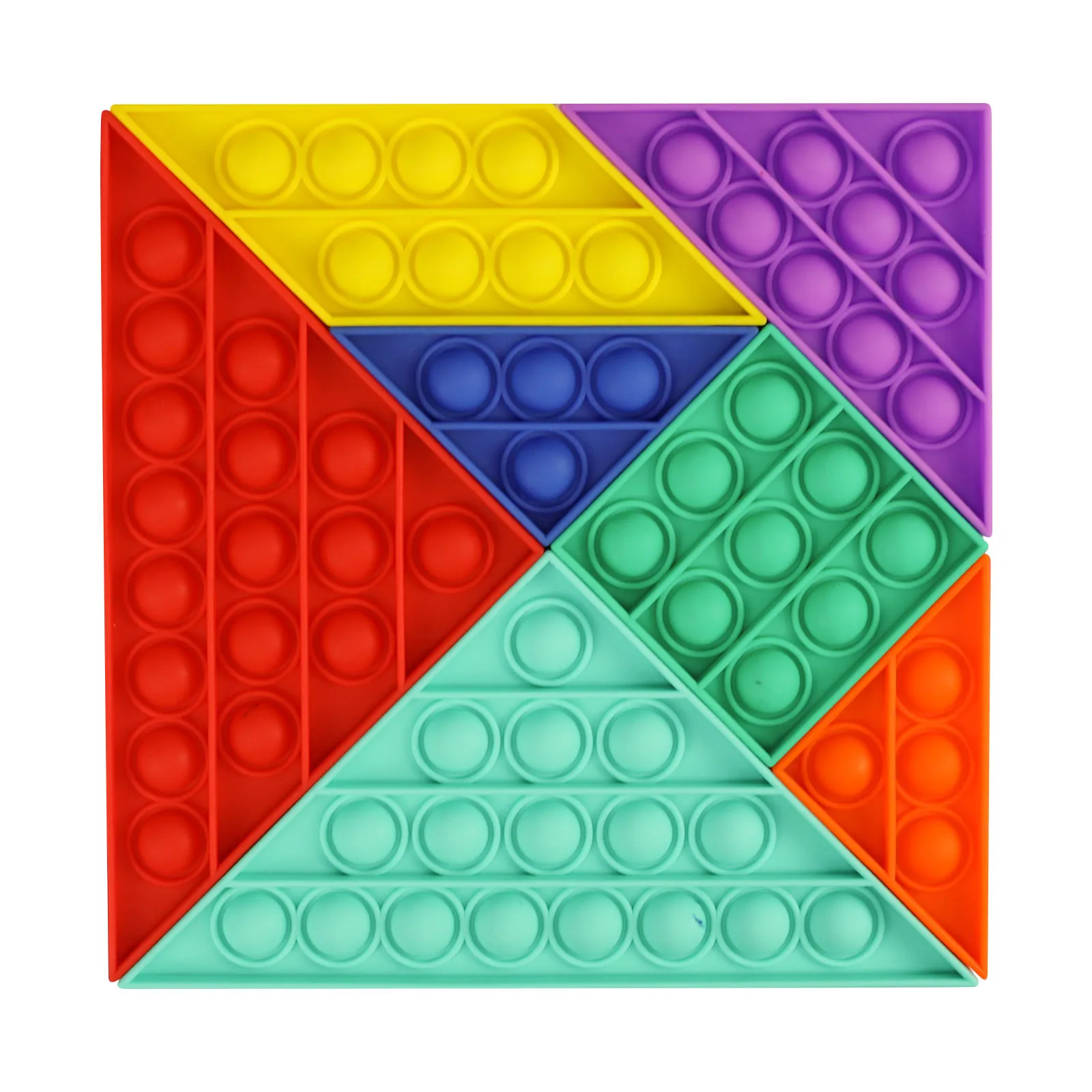 

Игрушки-антистресс Tangram, игрушка-пазл для снятия стресса, игрушка-пузырь, игрушка с сенсорными затуханиями, пузырьковый фиджет