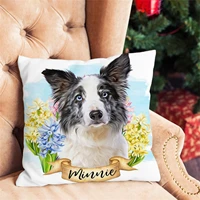 fuwatacchi french bulldog photo pillow case dog pets printing cushion cover for home decoration sofa car decorative pillowcases