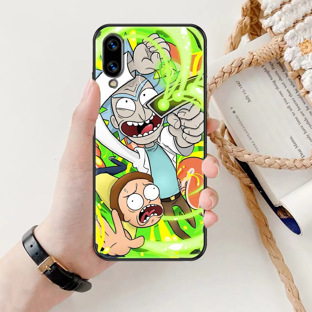 

Anime Morties Or Ricks Funny Phone case For Huawei Honor 6 7 8 9 10 10i 20 A C X Lite Pro Play black pretty shell tpu bumper