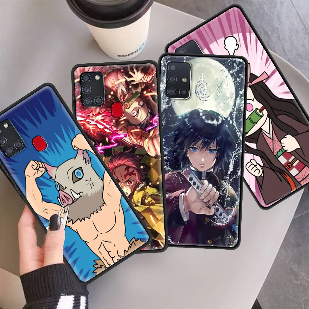 

Case For Samsung Galaxy A51 A71 A21s A31 M31 A41 A12 M51 A02s A11 M30s A91 M21 Phone Cover Soft Funda Demon Slayer Tanjiro Anime