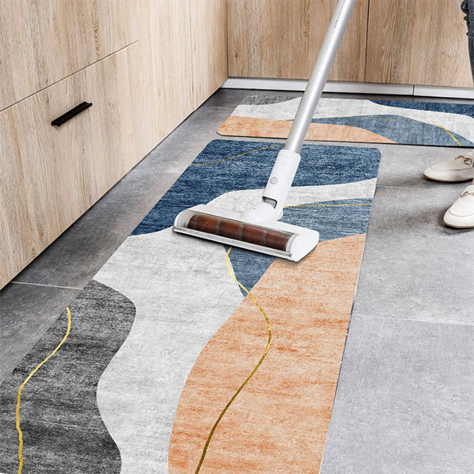 Economici 2 Pz/set INS Tappetino Da Cucina Tappeti Da Cucina Moderni Striscia Lunga Tappetino Porta D'ingresso S Tappeto Antiscivolo Tappeto Assorbimento Porta Tappetino S Bagno