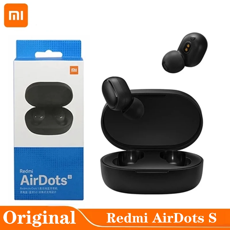 Original Xiaomi Redmi Earphone AirDots S TWS Wireless Blutooth V5.0 Noise Reduction With Mic Earbuds AI Control Gaming Headset |