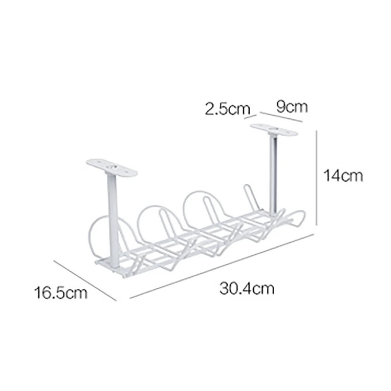 1 Pcs Power Wire Finishing Frame Table Bottom Socket Organizer Rack Home Multipurpose Free Punch Router Plug Hanging | Дом и сад
