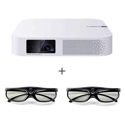 Add 2pcs Galsses XGIMI Z6 Polar Мини Портативный Умный домашний кинотеатр 3D Android 6,0 wifi 1080P Full HD Домашний кинотеатр Bluetooth проекторы - Цвет: Add 2pcs Galsses