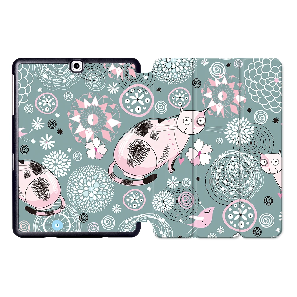MTT из искусственной кожи чехол для samsung Galaxy Tab A 9,7 ''T550 T555 SM-P550 SM-P555 откидная подставка умный чехол мультяшный чехол для планшета Funda - Цвет: SS04