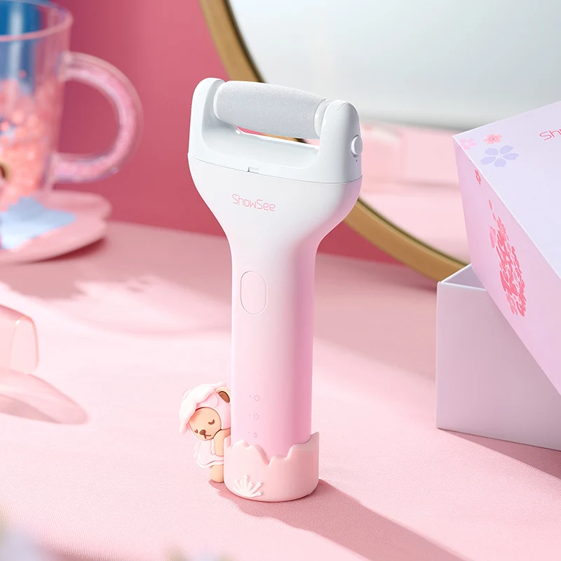 

GY Showsee Electric Pedicure Device Rechargeable Foot Grinder Pedicure Exfoliating Skin Scraping Heel Calluses Foot Scrub