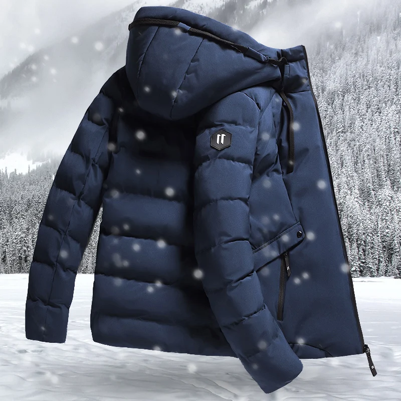 Мужская Зимняя Новая повседневная теплая Толстая водонепроницаемая куртка 2021 Парка мужская новая зимняя куртка ветрозащитная Парка мужск...