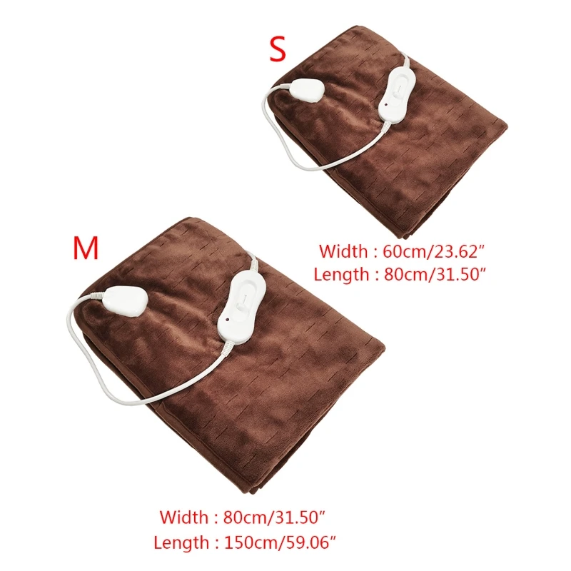 

Electric Heated Blanket with3 Heating Levels Soft Plush Heated Throw Blanket