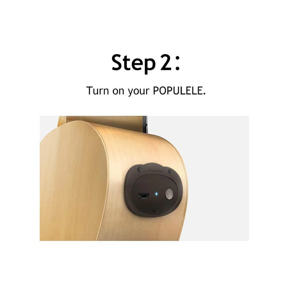 Populele U1 23 дюймов 4 струны Смарт мини-гитара приложение Управление светодиодный Светодиодный укулеле концертный сопрано Акустическая Электрогитара набор укулеле