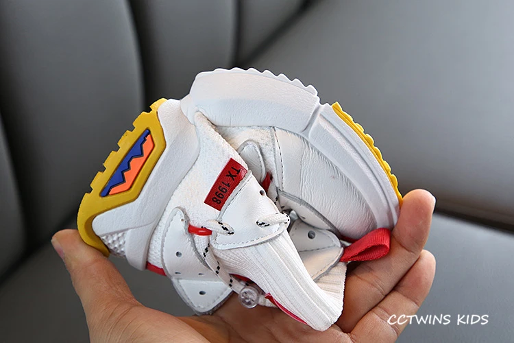 Kids Sock Shoes Autumn Fashion Boys White Casual Shoes Girls Black Sports Sneakers for Children Running Trainers FH2497