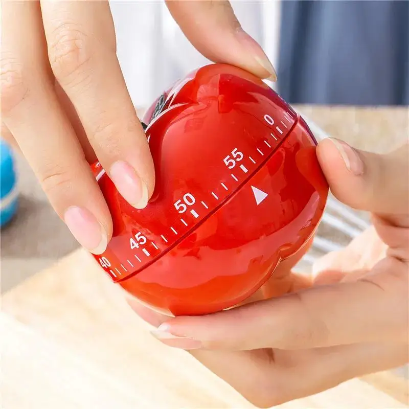 

Countdown Time Management Kitchen Timer Cartoon Shape Boiled Egg 60 Minutes Mechanical Alarm Clock Baking Cooking Tools Reminder