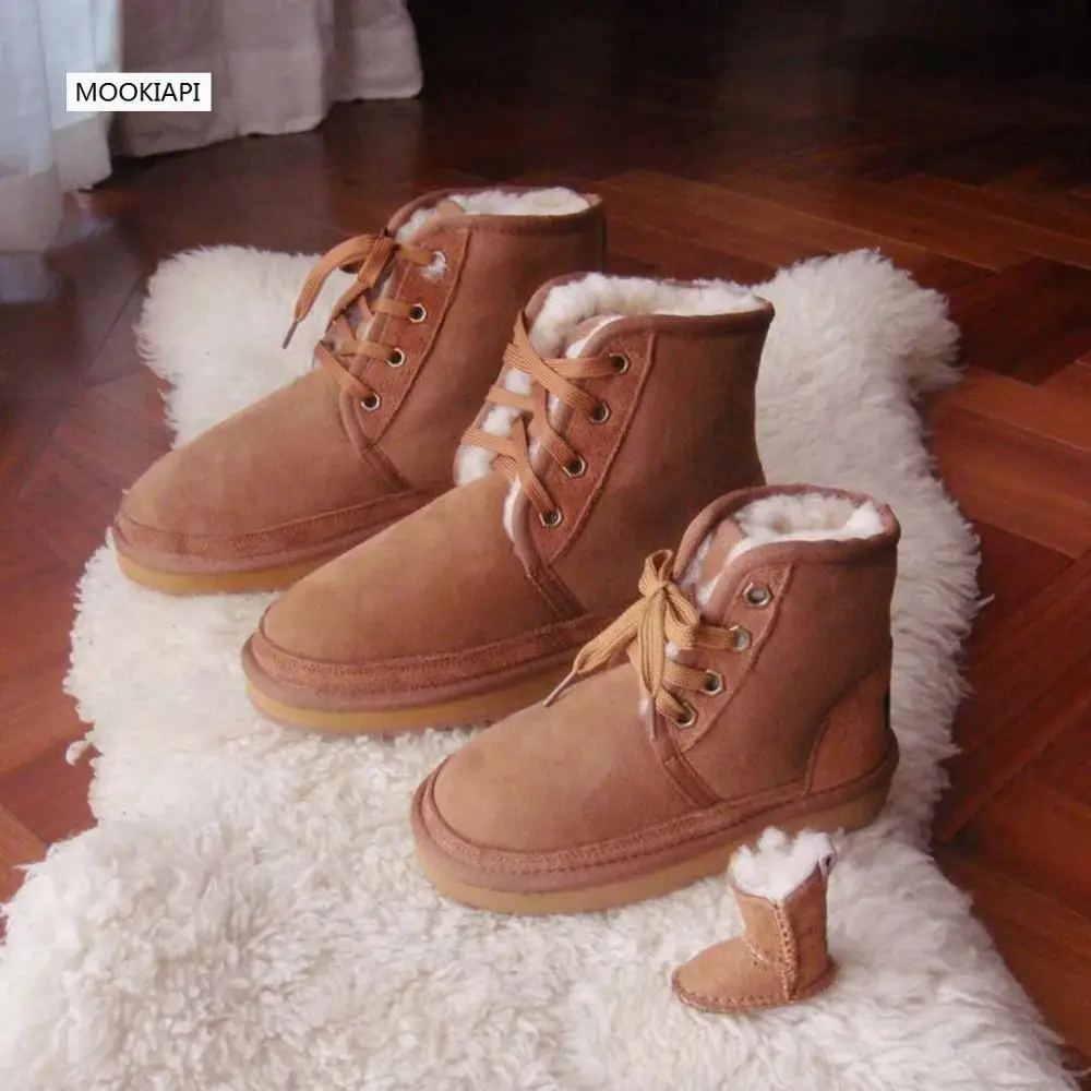 Последняя женская обувь высокого качества в Европе 2019 году настоящая овчина