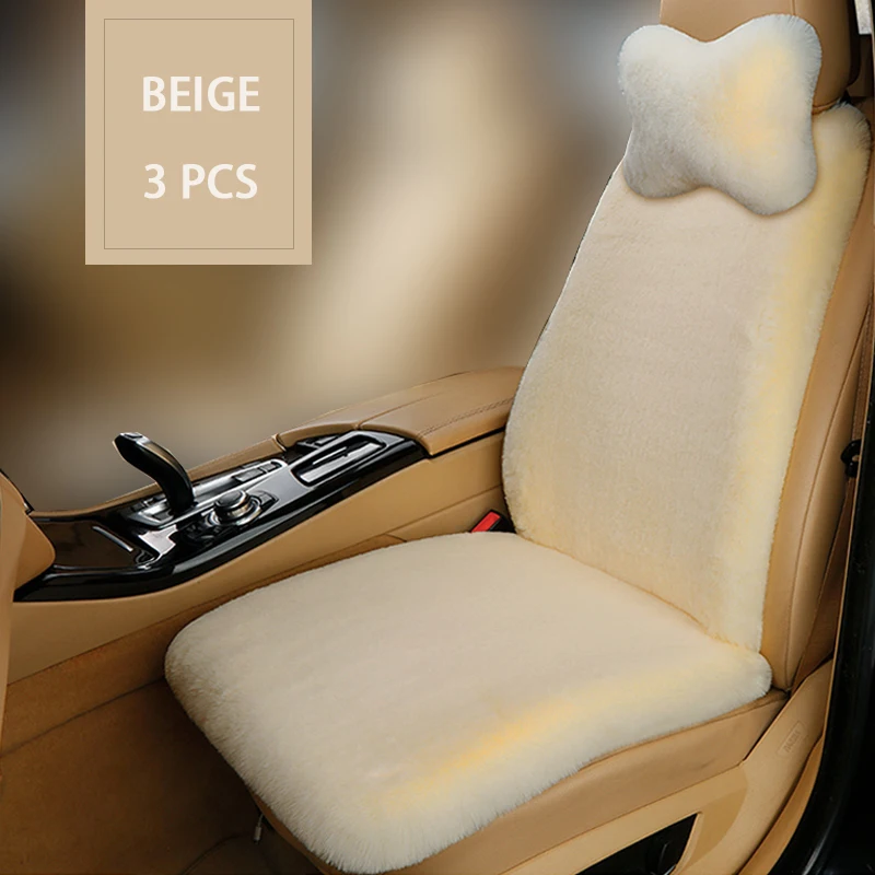 Universal Car Seat Covers Plush imitation rabbit fur car seat cover car interior cover car cushion car accessories