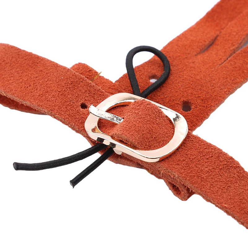 

New Arrival 3 Finger Archery Protect Glove Brown Shot Bow And Arrow Turn Fur Protect Finger Gloves Archery Accessories