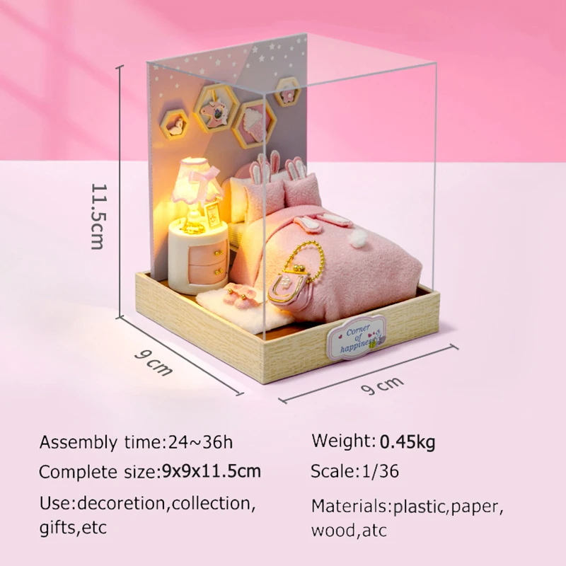 Миниатюрный Кукольный домик сделай сам модель кукольного домика 3D деревянная