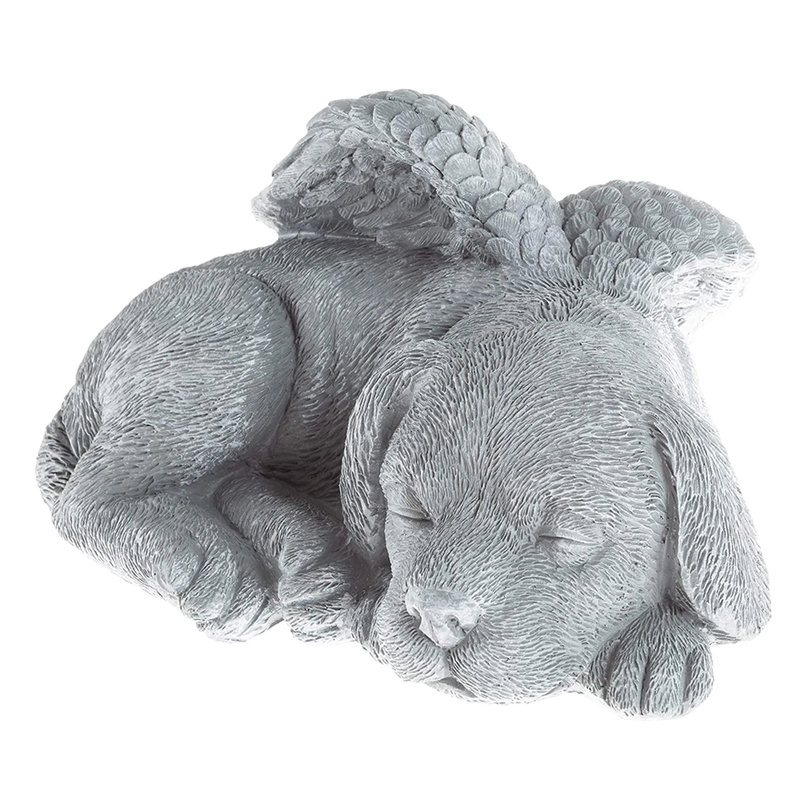 

Resin Dog Angel Statue Collection Dog with Wing Grave Marker Garden Ornament