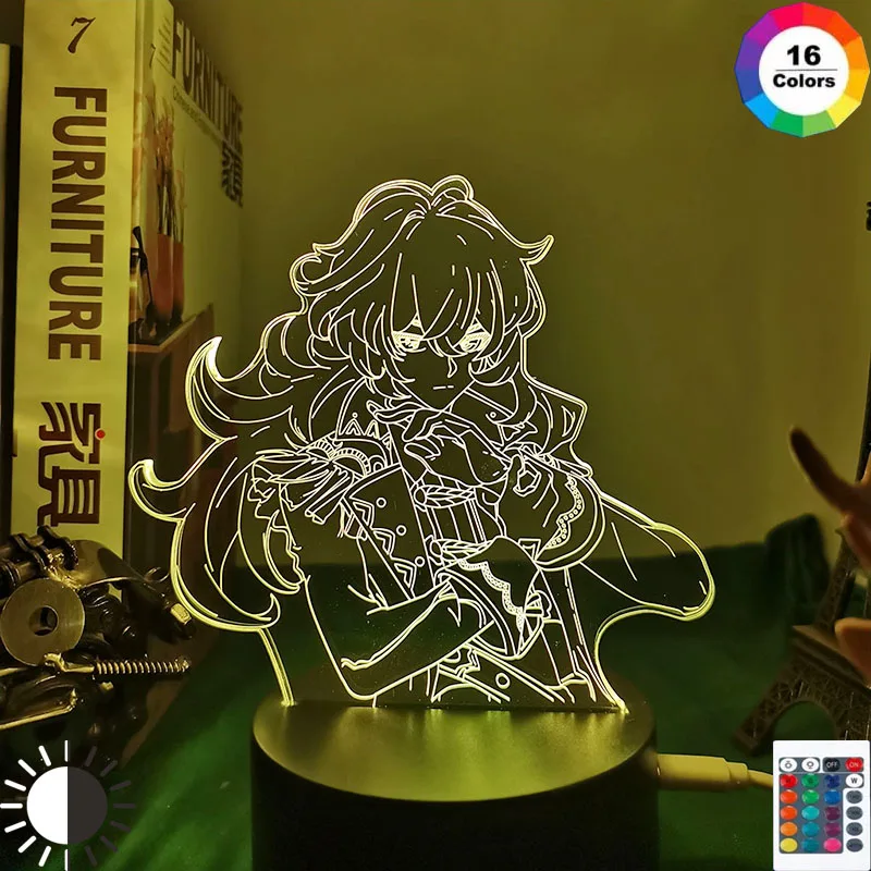 Ночная Светодиодная лампа miflame 3d Genshin акриловая | Лампы и освещение