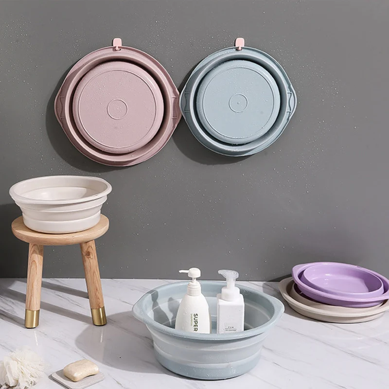 Портативная телескопическая раковина для рыбалки на открытом воздухе ведро