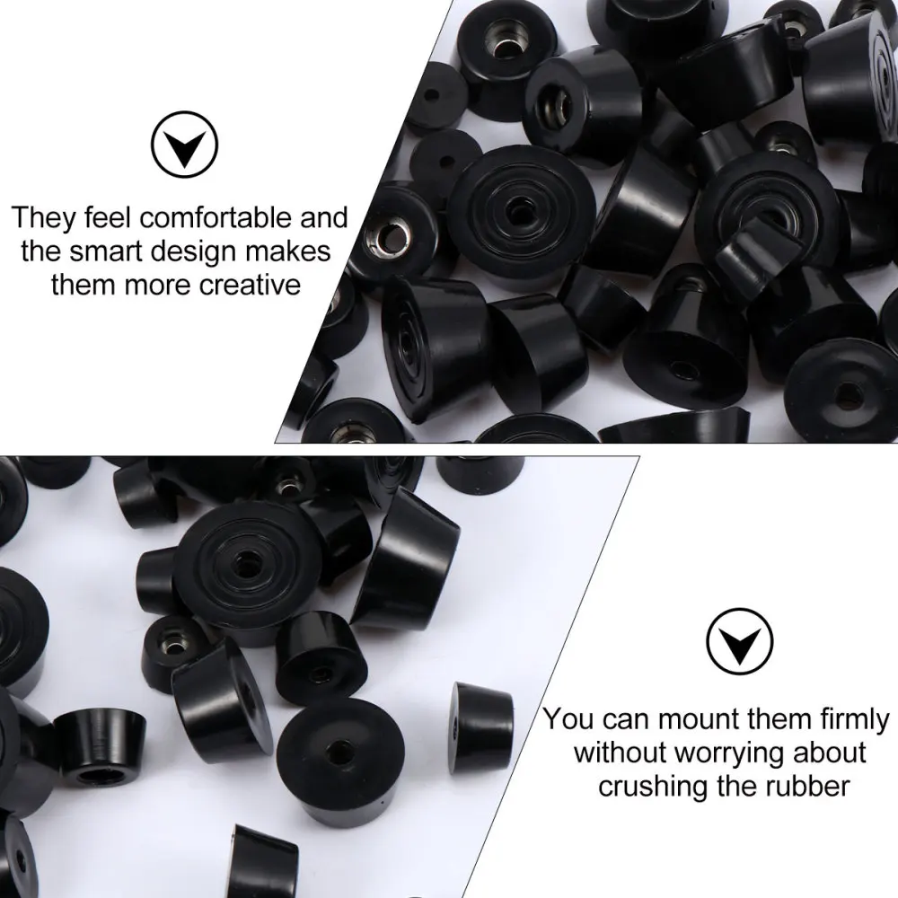 

40Pcs Rubber Feet Furniture Round Rubber Case Feet Antiskid Circular Bumpers Pad