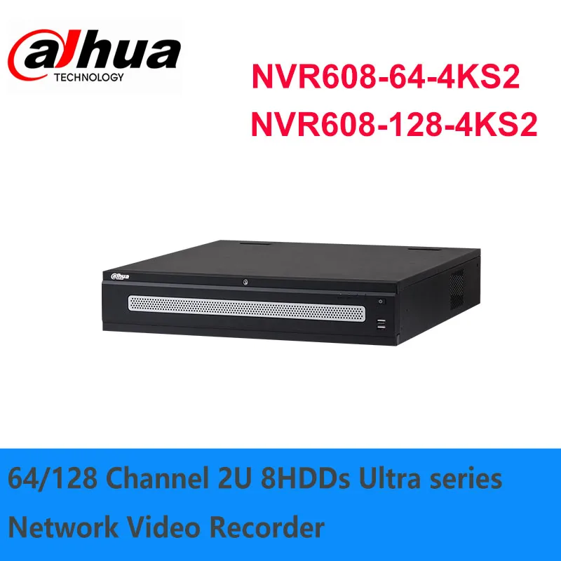 

Оригинальный Сетевой видеорегистратор Dahua NVR, 64/128 каналов, 2U, 8HDDs, ультра-серия, NVR608-64-4KS2/NVR608-128-4KS2
