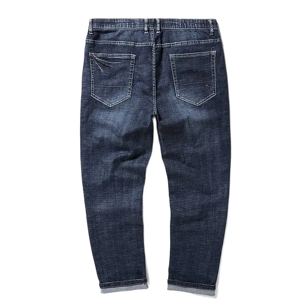 Trend Harem Jeans Men Casual Denim Pants Loose Baggy Stretched Trousers Plus Size Straight Joggers Streetwear Clothing