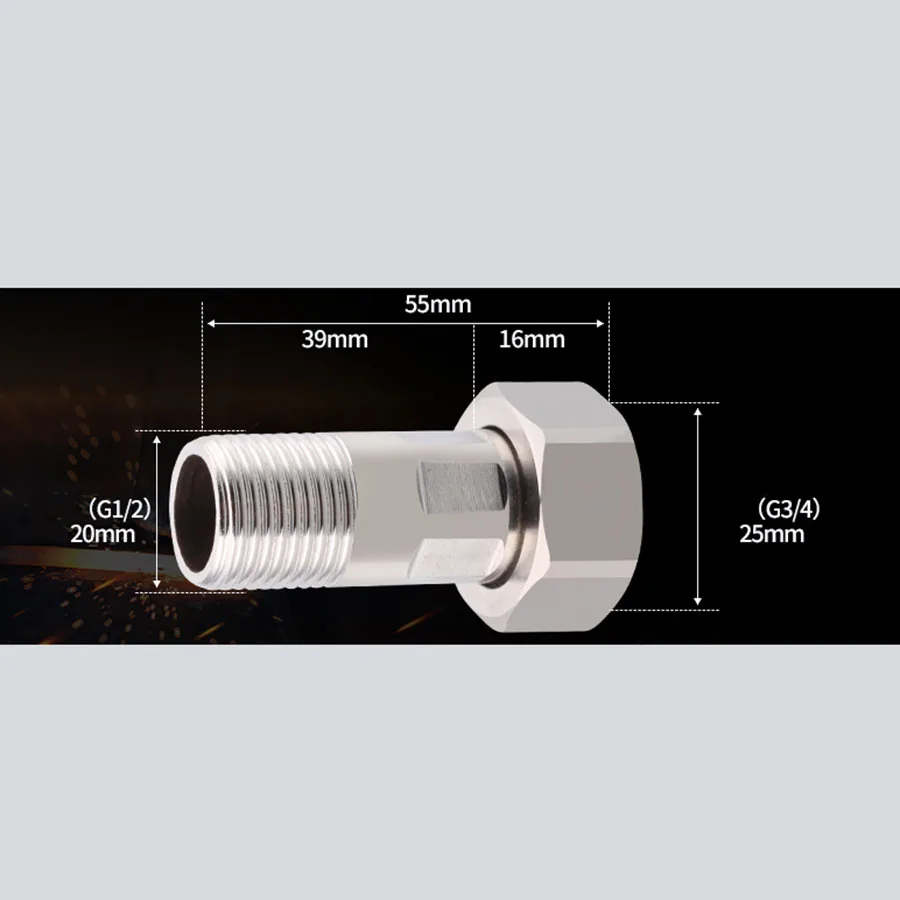 Соединитель счетчика воды из латуни/нержавеющей стали 1/2 дюйма 3/4 дюйма 1 дюйм 1-1/4 дюйма штекер x гнездо BSPT переходник очистителя воды Соединительный фитинг