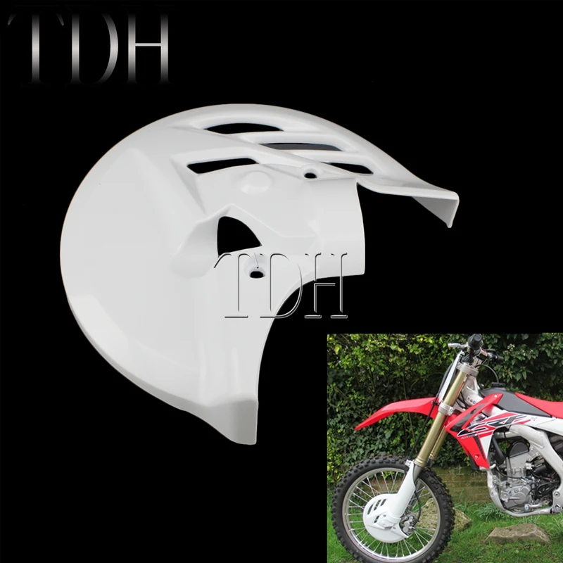 Белый Передний тормозной диск для мотокросса задние суппорты защитная пластина