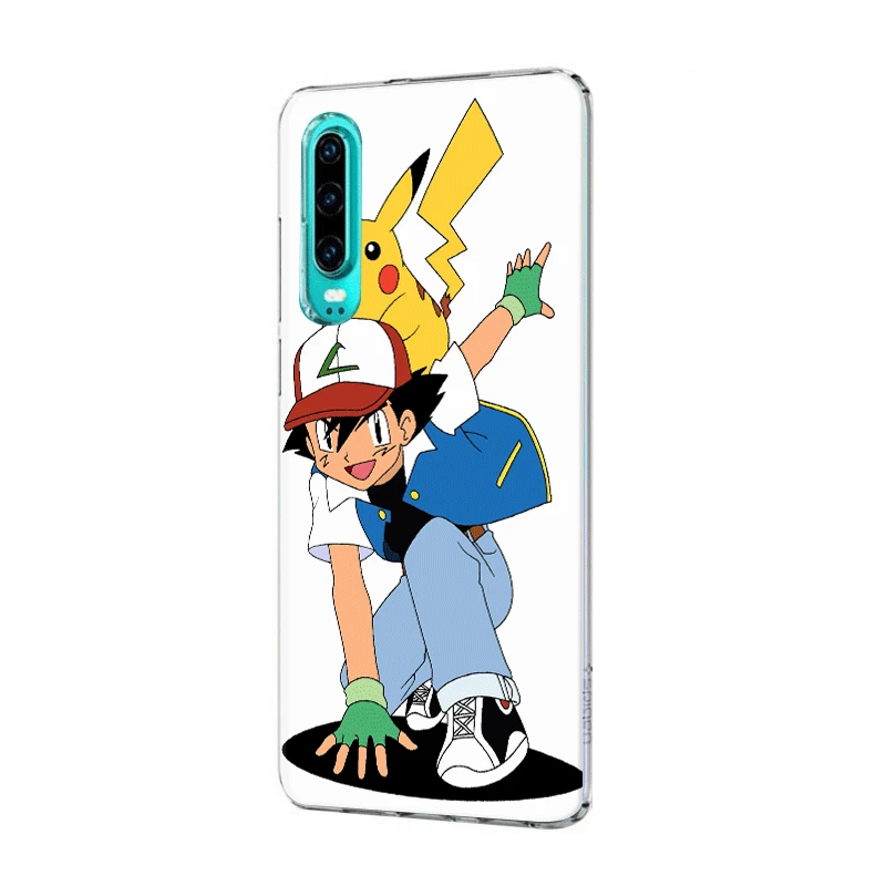 Чехол для телефона Huawei Honor View 20 8 8X 8C 9 9X Pro Lite Note 10 Play 6A 7A 7C 7X чехол Pokemons Ash и Pikachus |