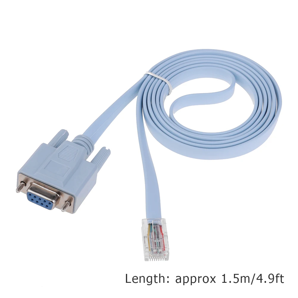 RJ45 папа к DB9 гнезду 1 5 м сетевой консольный кабель для Cisco коммутационного