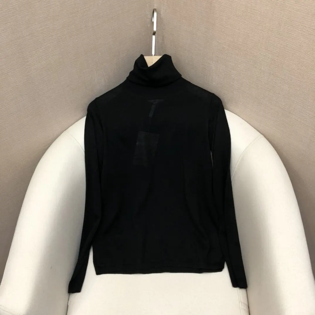

ladies 2021 new fashion long sleeve sexy casual solid color turtleneck wool bottoming shirt 0926