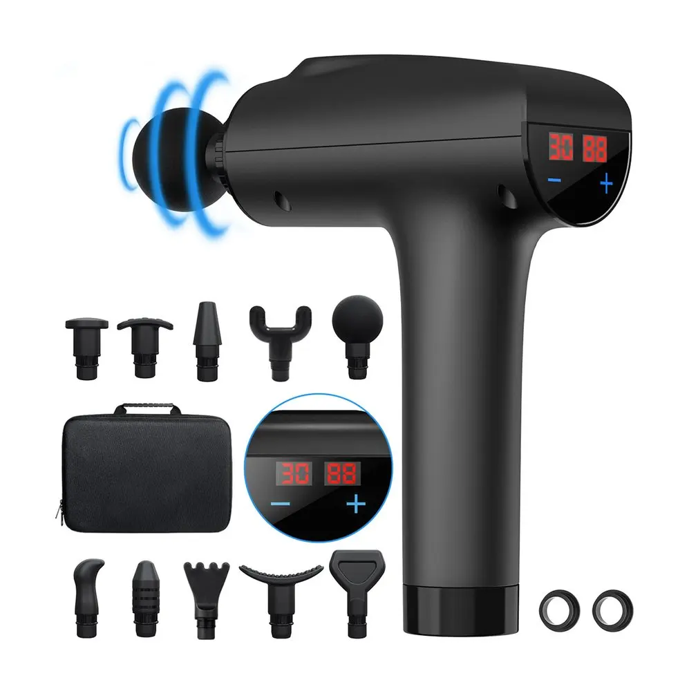 

Fascia Tool Muscle Massager Low Noise High Vibration Electric Back Neck Massager Tool Fascia Tool For Body Deep Relief