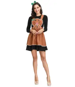 3 шт., женское мини-платье для косплея, с длинным рукавом