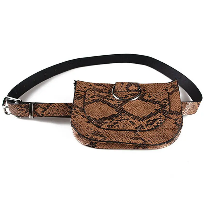 Женская поясная сумка из змеиной кожи через плечо кошелек сумка|Поясные сумки| |