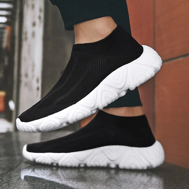 

2020 New Man Sport Sneaker Breathable Mesh Male Outdoor Flats Walking Driving Footwear Summer Shoes Mesh Mens Shoes Size 37-45