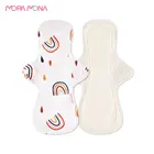 Mora Мона многоразовые тканевая менструальная прокладка моющийся санитарный Pad удобные прокладки для мам Для женщин оптовая продажа 50 шт.
