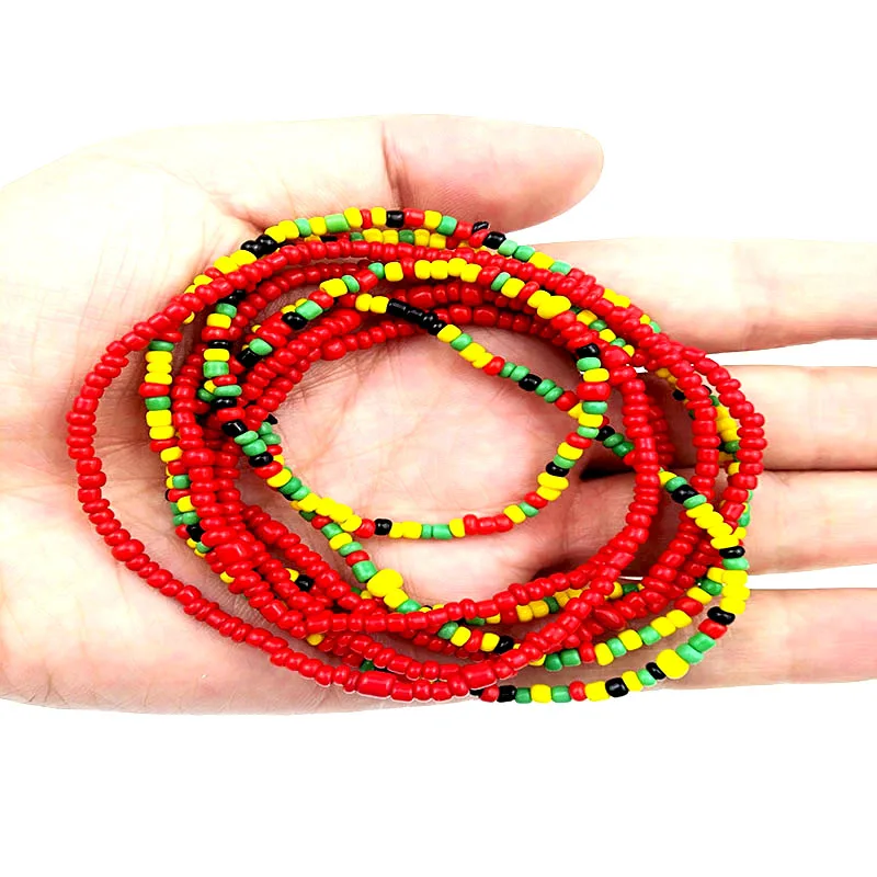 Богемные двухрядные цепочки для тела из бисера ювелирные изделия мода 2019