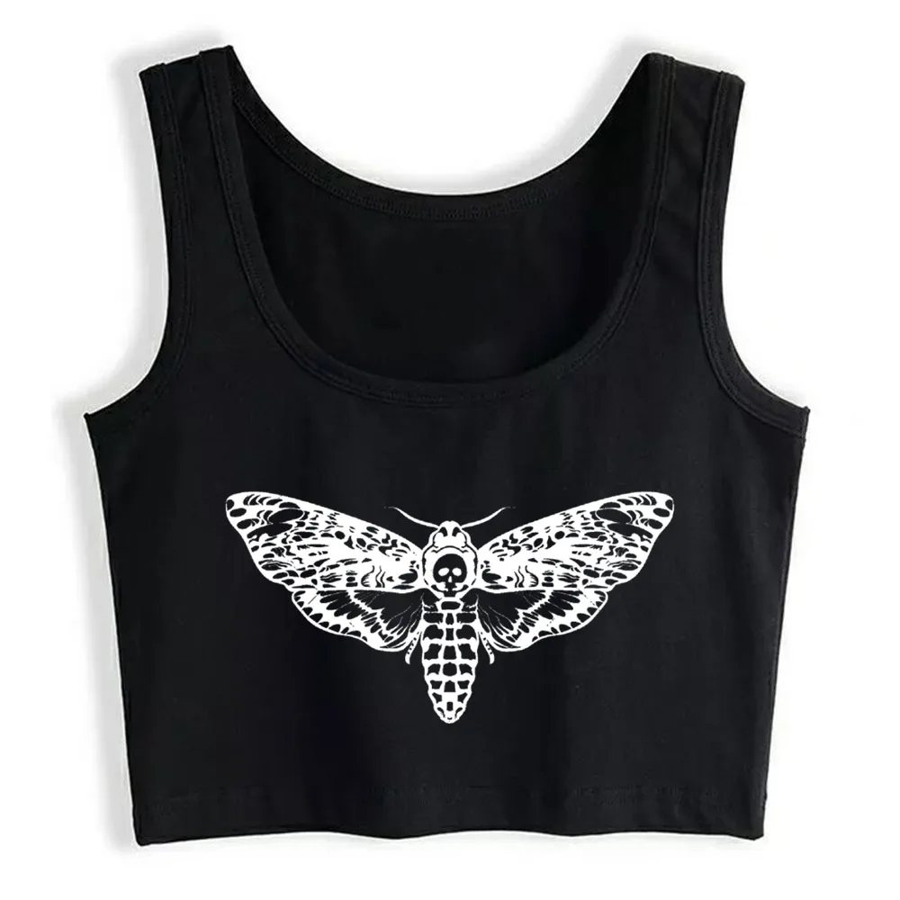 

Crop Top Women Death's Head Moth Harajuku Tank Top Women Cotton Women Clothes