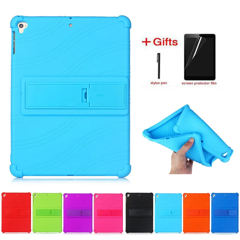 

Мягкий силиконовый чехол для Apple iPad 9,7 2018 2017, чехол для iPad Air 1 2, чехол для ipad 5 6 5 6-го поколения, чехол для планшета + подарок